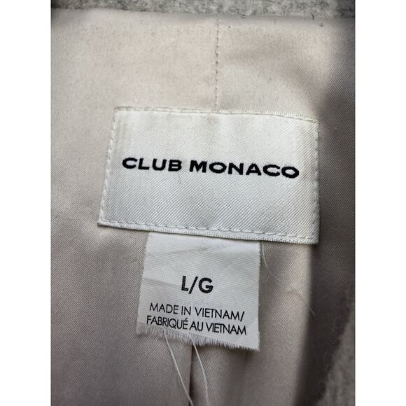 Club Monaco Daylina Wool Cashmere Wrap Coat Gray Size Large Long - Picture 14 of 16